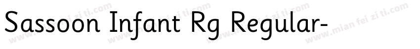 Sassoon Infant Rg Regular字体转换